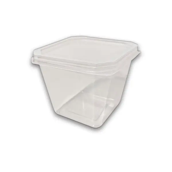 Embalagem Pote Quadrado (250 ml) - 8 x 8 x 7 cm - 20 Unidades