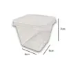 Embalagem Pote Quadrado (250 ml) - 8 x 8 x 7 cm - 20 Unidades