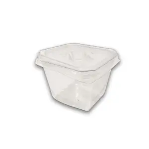 Embalagem Pote Quadrado (250 ml) - 7 x 7 x 6,5 cm - 100 Unidades