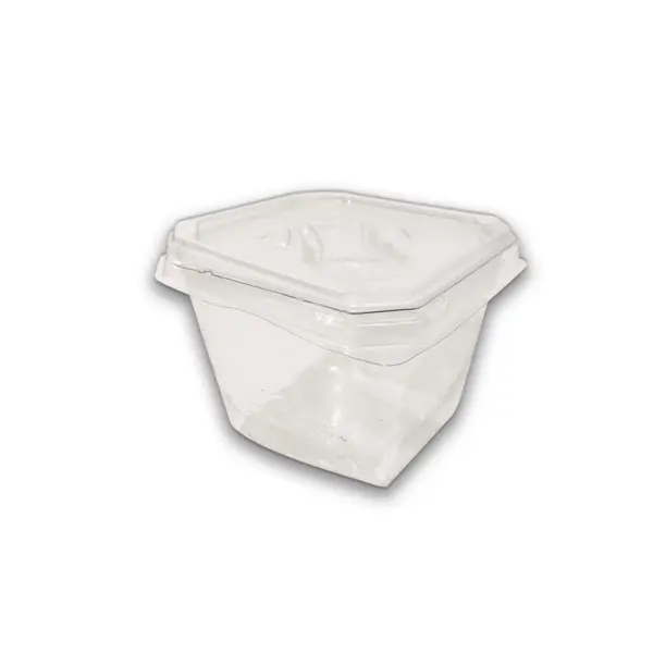 Embalagem Pote Quadrado (250 ml) - 7 x 7 x 6,5 cm - 100 Unidades