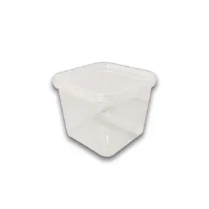 Embalagem Pote Quadrado (250 ml) - 8 x 8 x 6 cm - 10 Unidades