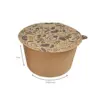 Pote Redondo M Kraft para selagem 550ml (acompanha tampa) - Pct./ 100 unid.