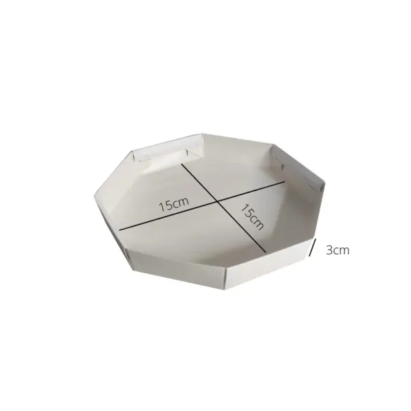 Embalagem de Pratinho Branco - 15 x 15 x 3 cm - 100 Unidades