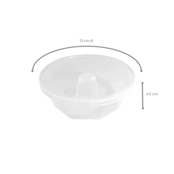 Pudim-G-3.jpeg Forma para Pudim M (250 ml) - Ø 13 x 4,5 cm - 8 Unidades
