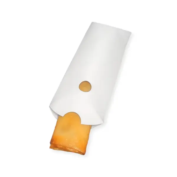 Rolinho-01-Branco-2.webp Embalagem para Rolinho Primavera 01 Unidade Branco - 13 x 7 x 3 cm - 100 Unidades