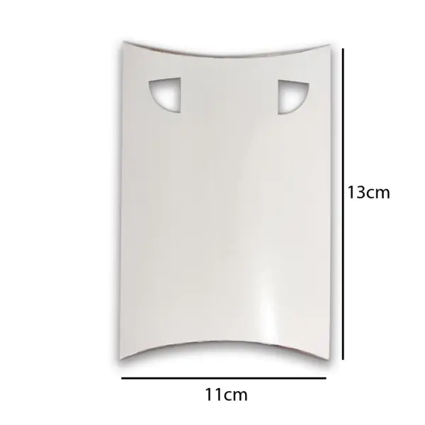 Embalagem para Rolinho Primavera 02 Unidades Branco- 13 x 11 x 3 cm - 100 Unidades