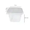 Embalagem Pote Quadrado (250 ml) - 7 x 7 x 6,5 cm - 100 Unidades
