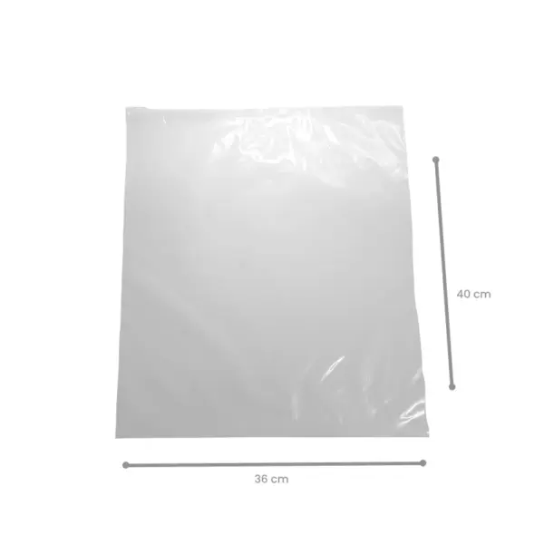 Sacos de Congelados Liso G - 36 x 40 cm - 100 Unidades