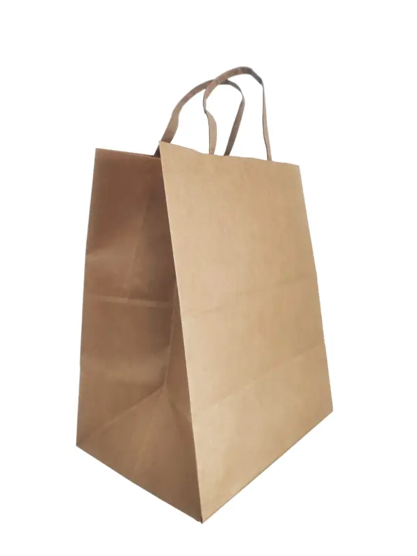 Sacola Kraft com Alça G - 24 x 14,5 x 31 cm - 100 Unidades