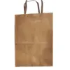 Sacola Kraft com Alça M - 22 x 14 x 32 cm - 100 Unidades