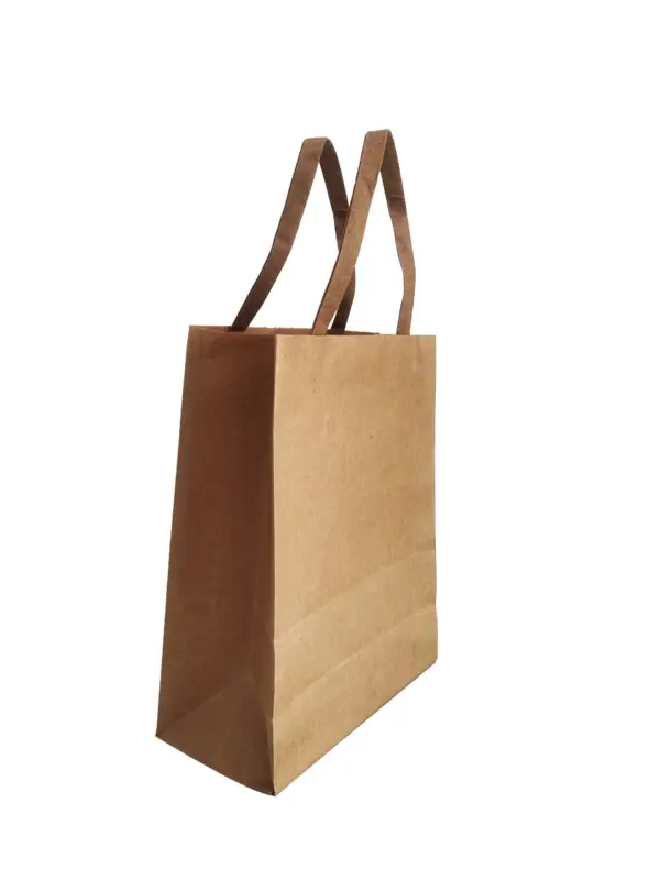 Sacola Kraft com Alça P - 17 x 10 x 24 cm - 100 Unidades