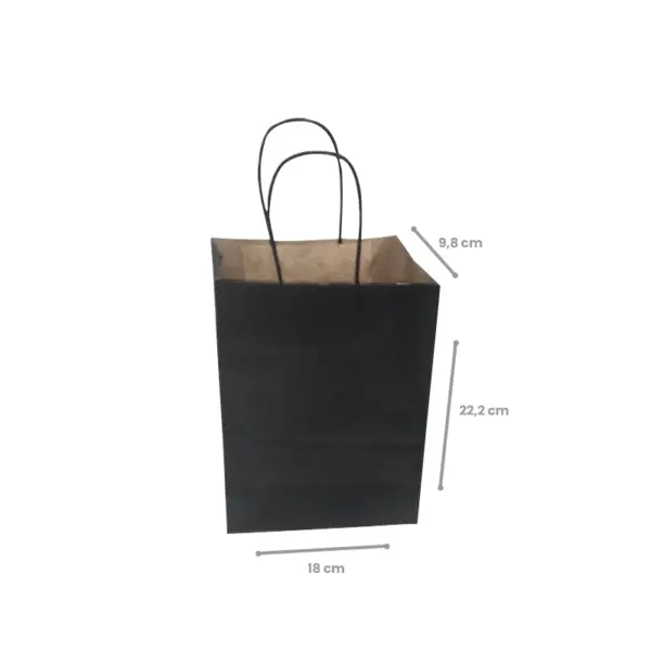 Sacola-Preta-com-Cordao-P-01.png Sacola Preta com Cordão P - 18 x 9,8 x 22,2 cm - 100 Unidades