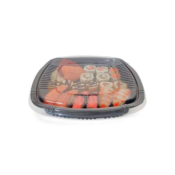 Embalagem Sushi IV - 22,5 x 22,5 x 4,6 cm - 100 Unidades