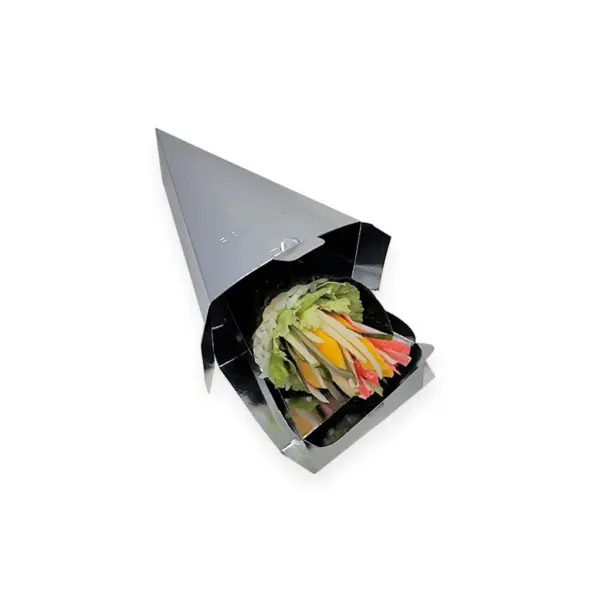 Embalagem Laminada Temaki Delivery - 16 x 9 x 5,5 cm - 50 Unidades
