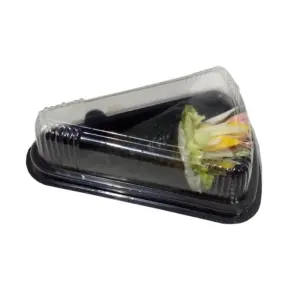 Embalagem Plástica para Temaki - 16 x 9 x 6 cm - 100 Unidades