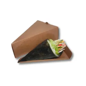 Embalagem Ecológica Temaki Delivery - 16 x 9 x 5,5 cm - 100 Unidade
