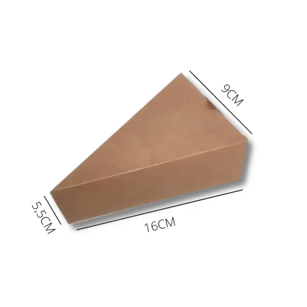 Embalagem Ecológica Temaki Delivery - 16 x 9 x 5,5 cm - 100 Unidade