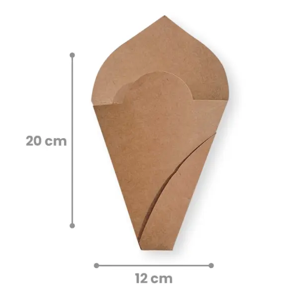 Embalagem Ecológica para Crepe ou Tapioca - 12 X 20 cm - 100 Unidades