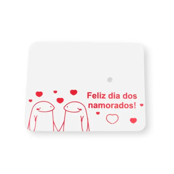 Tag para Presentes "Dia dos Namorados" - 6 x 4,5 cm - 50 Unidades