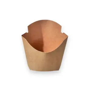 Embalagem Ecológica para Fritas - 13 x 12 x 4 cm - 100 Unidades
