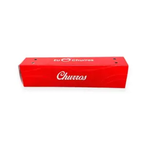 Embalagem Estojo Delivery para Churros - 16,5 x 4 x 3,2 cm - 100 Unidades