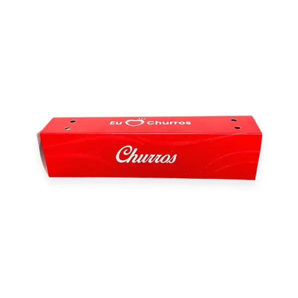 Embalagem Estojo Delivery para Churros - 16,5 x 4 x 3,2 cm - 100 Unidades