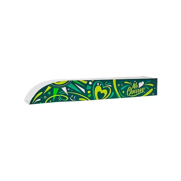 Churros Balcão Verde Coração- 16 x 3 x 2,7 cm - 1.000 Unidades