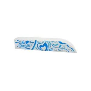 Churros Balcão Branco Coração Azul - 16 x 3 x 2,7 cm - 1.000 Unidades