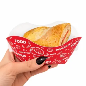 Embalagem para Batata Recheada ou Porções - 8 x 5 x 6 cm - 100 Unidades