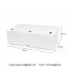 Caixa Para Salgado 03 Branca -  30×19×10 cm - 100 unidades -