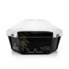 Kit Bowl Gourmet 750 ml Preto  – 14,5 x 12,5 x 10 cm – 100 Unidades
