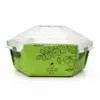 Kit Bowl Gourmet 750 ml Verde  – 14,5 x 12,5 x 10 cm – 100 Unidades