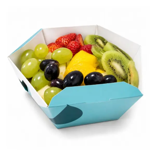 Kit Bowl Gourmet 750 ml Azul Claro  – 14,5 x 12,5 x 10 cm – 100 Unidades -
