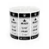 Lacre Retangular 9,5 x 3,5 cm com Picote - 1.000 unidades -