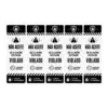Lacre Retangular 9,5 x 3,5 cm com Picote - 1.000 unidades -