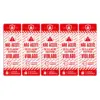 Lacre Retangular 9,5 x 3,5 cm com Picote - 1.000 unidades -