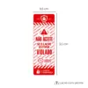 Lacre Retangular 9,5 x 3,5 cm com Picote - 1.000 unidades -