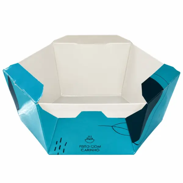 Embalagem Bowl Gourmet 750 ml Azul Claro  – 14,5 x 12,5 x 5,5 cm – 100 Unidades -