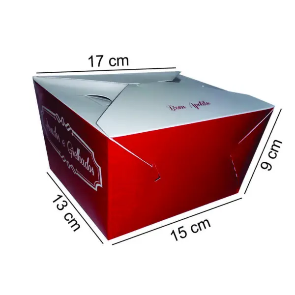 Embalagem para Assados e Grelhados - 13 x 15 x 9 cm - 100 Unidades