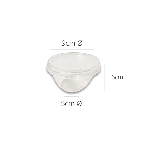 Embalagem Pote Bowl PL (250 ml) - Ø 9 x 6 cm - 20 Unidades