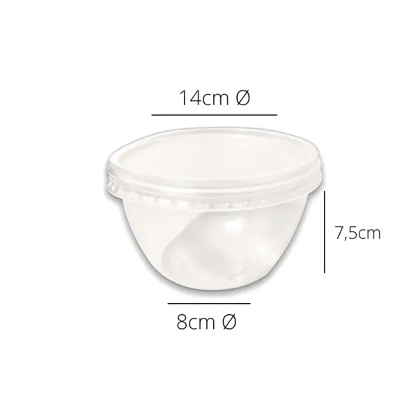 bowl-pl-750ml.png Embalagem Pote Bowl PL (750 ml) - Ø 14 x 7,5 cm - 16 Unidades
