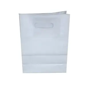 branca-m.jpg Sacola Branca com Alça Vazada M - 24 x 10 x 31 cm - 10 Unidades