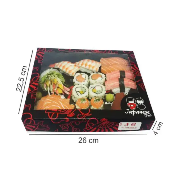 combinado-SGG.jpg Embalagem para Combinados com Visor SGG - 26 x 22,5 x 4 cm - 50 Unidades