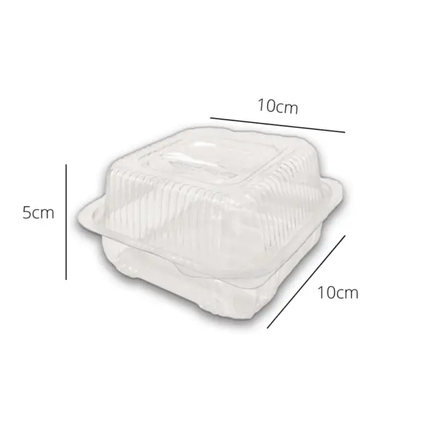 Embalagem Doce Quadrado - 10 x 10 x 5 cm - 100 Unidades