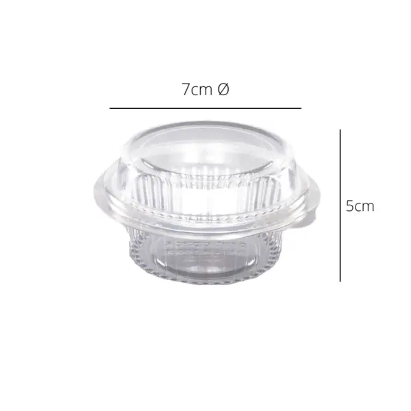 Embalagem Redonda para Doce - Ø 7 x 5 cm - 100 Unidades