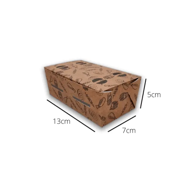 Embalagem para Fritura Food Truck M - 13 x 7 x 5 cm - 100 Unidade