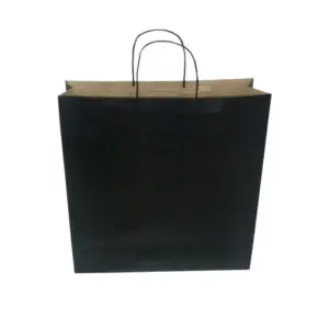 gg-Preta.jpg Sacola Preta com Cordão GG - 35 x12 x 35 cm - 10 Unidades