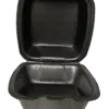 hamb-p-preta-02.png Hamburgueira de Isopor P - 9 x 9 x 6,5 cm - 100 Unidades