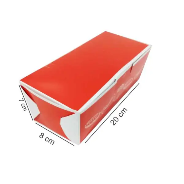 Embalagem para Hot Dog P - 20 x 8 x 7 cm - 100 Unidades