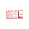 Lacre Retangular "Pratos" - 8 x 3,6 cm - 1.000 Unidades